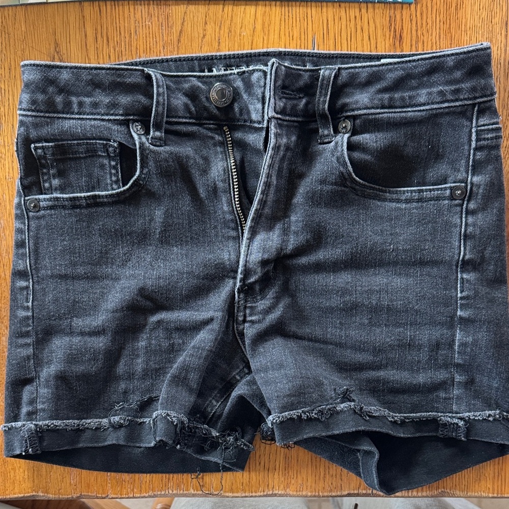 American Eagle Outfitters Black Denim Shorts
